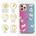 thumbnail image 4 of Case Yard iPhone-12-Pro-Max Case Clear Soft & Flexible TPU Ultra Low Profile Slim Fit Thin Shockproof Transparent Bumper Protective Cover Drop Protective Cell Phone Cases (Flowers X), 4 of 8