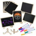 thumbnail image 3 of Raindrops Mini Chalkboard Signs for Daily Use Wooden Small Chalk Board with Watercolor Pens Assorted Color 1 Set, 3 of 8