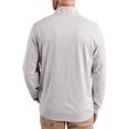 thumbnail image 2 of Men's-Cutter & Buck  Gray BYU Cougars Virtue Micro Stripe DryTec Quarter-Zip Pullover, 2 of 2