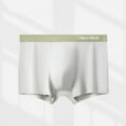 thumbnail image 2 of Arnsht Men's Boxer Briefs Ice Silk Underwear Stretch Boxer Shorts Breathable Elastic Oversized Men Panties Underpants Khaki XL, 2 of 3