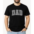 thumbnail image 2 of Checkered Dad Shirt for Men Trendy Vintage Graphic Tee for Cool Father Black Shirt Adult X-Large, 2 of 8