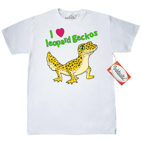 Inktastic I Love Leopard Geckos T-Shirt Pets Reptiles Cute Lizard Gecko