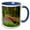 Blue/White, variant on 3drose, Hoh Rainforest, Olympic Np, Washington - Us48 Rkl0013 - Raymond Klass, 11oz Two-tone Black Mug