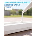 thumbnail image 5 of White  Caulk & Sealant,    Sealant Caulking, Shrink & Crack Proof,  Caulking for Kitchen, Bathroom, RV, Interior & Exterior Use, 10.2 FL. OZ/300ML, 4 Pack, 5 of 6