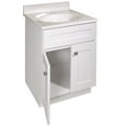 thumbnail image 5 of Design House Brookings 25" x 22 Assembled 2-Door Shaker Bathroom Vanity with Cultured Marble 4" Centerset Top, Sherwin Williams® White/Ivory Swirl, 5 of 29