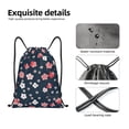 thumbnail image 6 of Kdxio Cherry Blossoms Print Drawstring Backpack Bag,Waterproof Draw String Back Sack, Gym Drawstring Bags Swim Bag For Unisex, 6 of 9