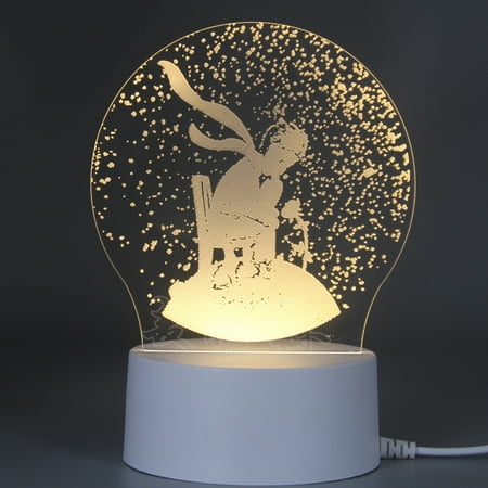 

3d night light colorful creative acrylic bedroom bedside led lamp message board Night Light