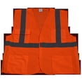 thumbnail image 1 of Petra Roc OVM2-5PB-2X-3X Safety Vest Ansi Class Ii Orange Mesh 5-Point Break Away, 2X & 3X, 1 of 1