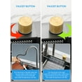 thumbnail image 6 of Waterfall Drop-In Kitchen Sink for Workstation, Stainless Steel Single Bowl Kitchen Sink with Faucet, 31.5 x 18 inch, 6 of 8