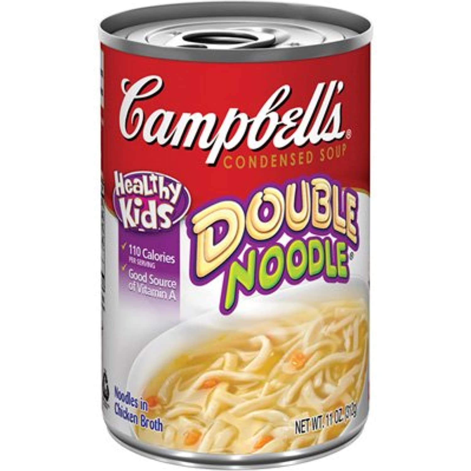 Campbells, Condensed Double Noodle Soup, 11Oz Can (Pack Of 6)