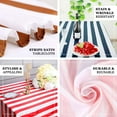 thumbnail image 3 of Efavormart 90"x132" Black & White Stripe Satin Rectangle Tablecloth Seamless Tablecloth For Wedding Party Event, 3 of 10