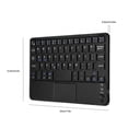 thumbnail image 1 of Teclado Inalámbrico Bluetooth, Mini Teclado Universal Ultra Delgado y Multifuncional Bluetooth con Panel Táctil, 90 Horas de Tiempo de Trabajo Continuo para Windows PC Tableta Android Unbranded DS01819, 1 of 7