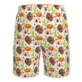 thumbnail image 6 of Kdxio Thanksgiving Turkey Pattern Mens Casual Shorts - Drawstring Summer Beach Sports Shorts for Men, 6 of 9