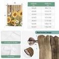 thumbnail image 6 of Farmhouse Sunflowers Tie Up Curtains for Windows, Adjustable Balloon Window Shades, Rustic Floral Buttterfly Wood Board Brown Kitchen Window Treatments Farmhouse Short Curtains 42"x45", 6 of 8