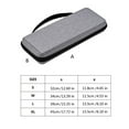 thumbnail image 5 of Mechanical Keyboard Travel Case Bag Hard Shell Design Storage Solution Gray, 5 of 13