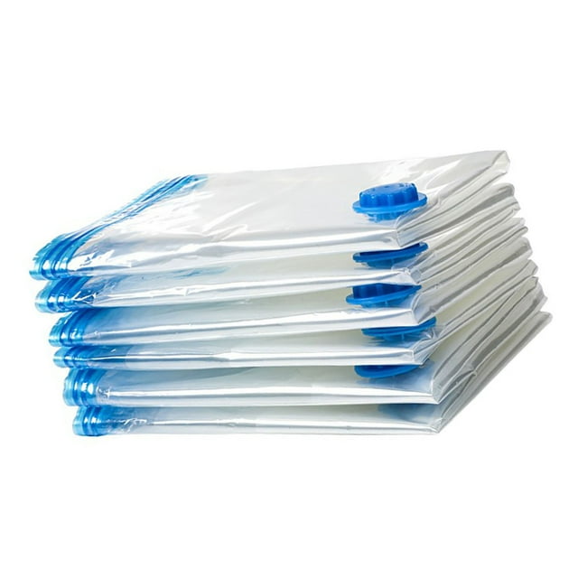 8Pcs Vacuum Compression Storage Bags PE PET Vacuum Seal Storage Bags with Hand Pump 35x50cm