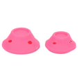 thumbnail image 4 of Lot de 20 bigoudis en silicone pour cheveux bouclés, en forme de champignon, pour femmes, rose et rouge, 4 of 4