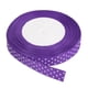 thumbnail image 1 of Cintas Grosgrain Uxcell de 25 yardas de 5/8" color púrpura profundo con puntos blancos para moño, 1 of 5