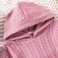 thumbnail image 6 of snilers Baby Girl Clothes Casual Loose Long Sleeve Hoodie and Jogger Pants Sweatsuits 2 Piece Outfit Fashion Solid Texture Jogger Sets Fall Outfits 5 Years, 6 of 9