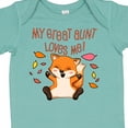 thumbnail image 4 of Inktastic My Great Aunt Loves Me Cute Baby Fox Boys or Girls Baby Bodysuit, 4 of 5