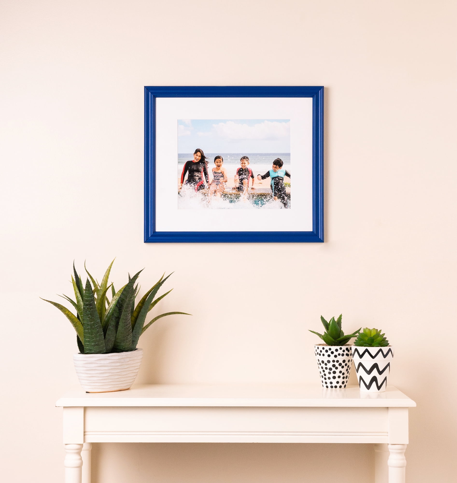 ArtToFrames 18" x 24" Blue Picture Frame, 18x24 inch Blue Wood Poster Frame (WOM-4158), 3 Pack