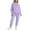 Purple, variant on MAIHAN Womens Hooded Sweatsuits 2 Piece Outfits Heart Print Sweatshirt Hoodie Jogger Sweatpant Soft Solid Color Sweatsuits Set with Pockets Valentine Outfits(Pink,S)