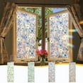 thumbnail image 1 of Bowayaoa Rainbow Stained Glass Window Decals, Sun Catcher Stickers for Home Decor, Privacy Window Film, Heat Control and UV Blocking, Removable Decorative Vinyl for Windows, 1 of 6