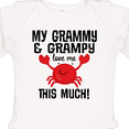 thumbnail image 4 of Inktastic My Grammy and Grampy Love Me Boys or Girls Long Sleeve Baby Bodysuit, 4 of 5