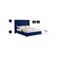 thumbnail image 2 of Meridian Furniture Savan Navy Velvet Queen Bed, 2 of 15