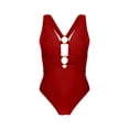 thumbnail image 5 of Aboser Womens Cutout One Piece Swimsuit with Ring Linked Push Up Backless Monokini Bathing Suit Tummy Control Swimwear for Beach Vacation, 5 of 8