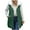 Green-women fleece vests, variant on Womens Puffer Vest Plus Size Sleeveless Zip Up Quilted Jackets Detachable Faux Fur Hood Fleece Lined Winter Coats with Pockets,Black,XXXXXL