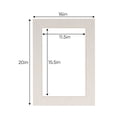 thumbnail image 3 of White Linen Acid Free 16x20 Picture Frame Mats with White Core Bevel Cut for 12x16 Pictures - Fits, 3 of 3