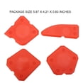 thumbnail image 3 of Eigraketly 4 Uds removedores de sellador esparcidor de cemento de vidrio raspador de silicona lavable de mano Kit de pala multiángulo multifuncional para Artesanía Amarillo Eigraketly TO008331-02B, 3 of 6