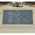 thumbnail image 1 of Garden Art Decorative Rug, Line Art Flowers Wild Meadow Blooms Nature Themed Colorful Garden Print, Quality Carpet for Bedroom Dorm and Living Room, 6 Sizes, Blue Grey, by Ambesonne, 1 of 1