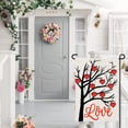 thumbnail image 2 of JOOCAR Valentine's Day Garden Flags, Heart Tree Love 12x18 Inches Double Sided Garden Flags for Outdoor Garden Holiday Yard Decoration, 2 of 5