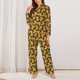 thumbnail image 2 of Balery Cartoon Ducks Conjunto de Pijama con Estampado para Mujer, Conjunto de Dos Piezas con Manga Larga, Ropa de Dormir Suave con Bolsillos, Pijamas Cómodos-XX-Large, 2 of 7