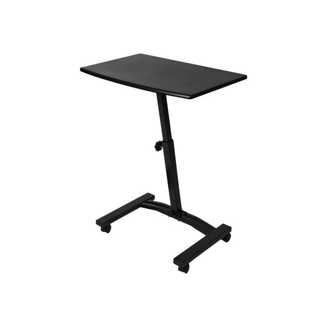 Seville Classics OFF65854 - Bureau Assis/debout - mobile - Noir - Piètement Noir