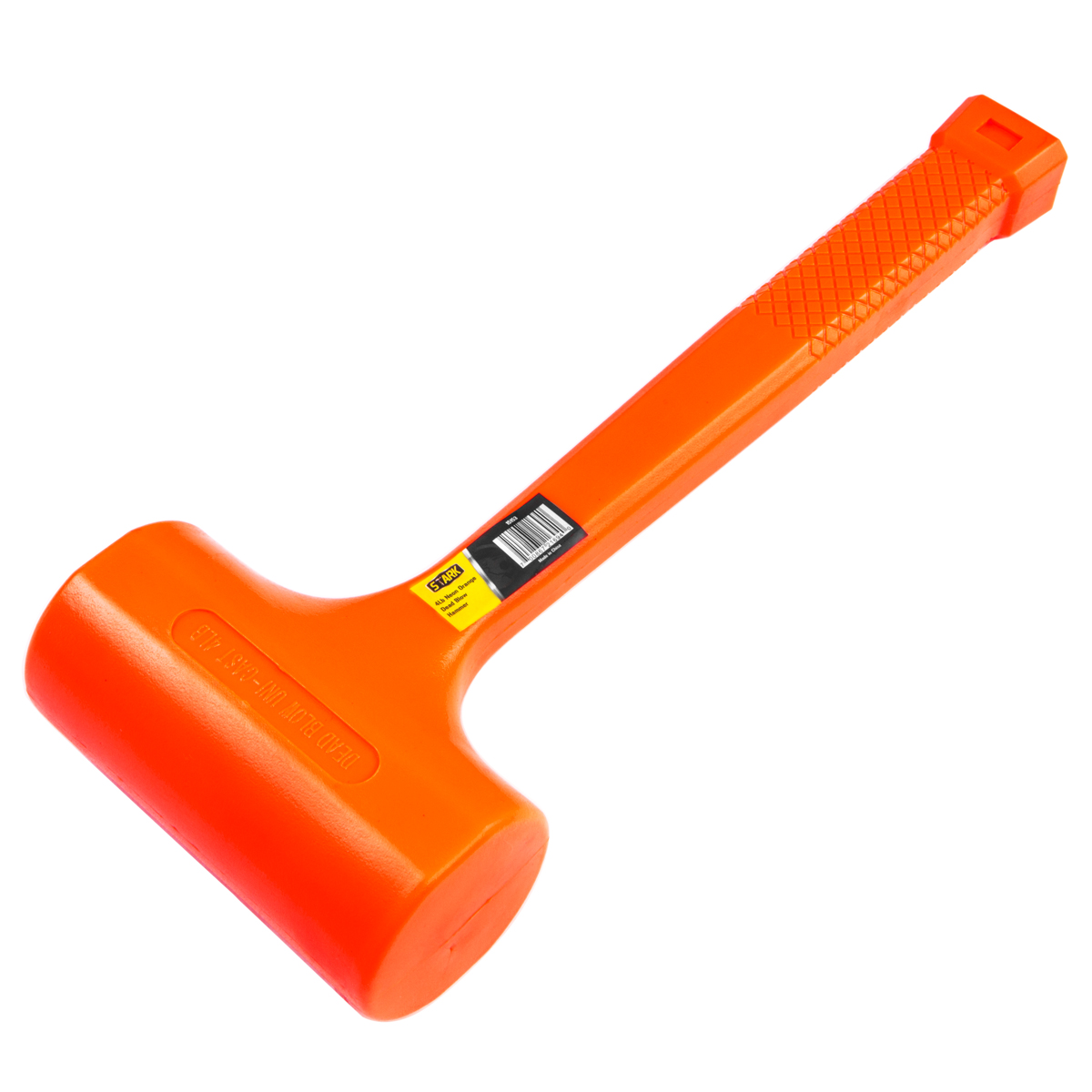 Pound Dead Blow Hammer Non-Slip Handle Hammer with 4lbs Head, Orange 