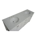 thumbnail image 3 of Horizon 72" Double Bathroom Vanity with White Cabinet and Engineered Carrara Top, 3 of 5