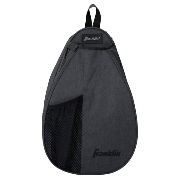 Franklin Sports Padel Sling Bag - Padel Equipment   Gear Backpack - Gray