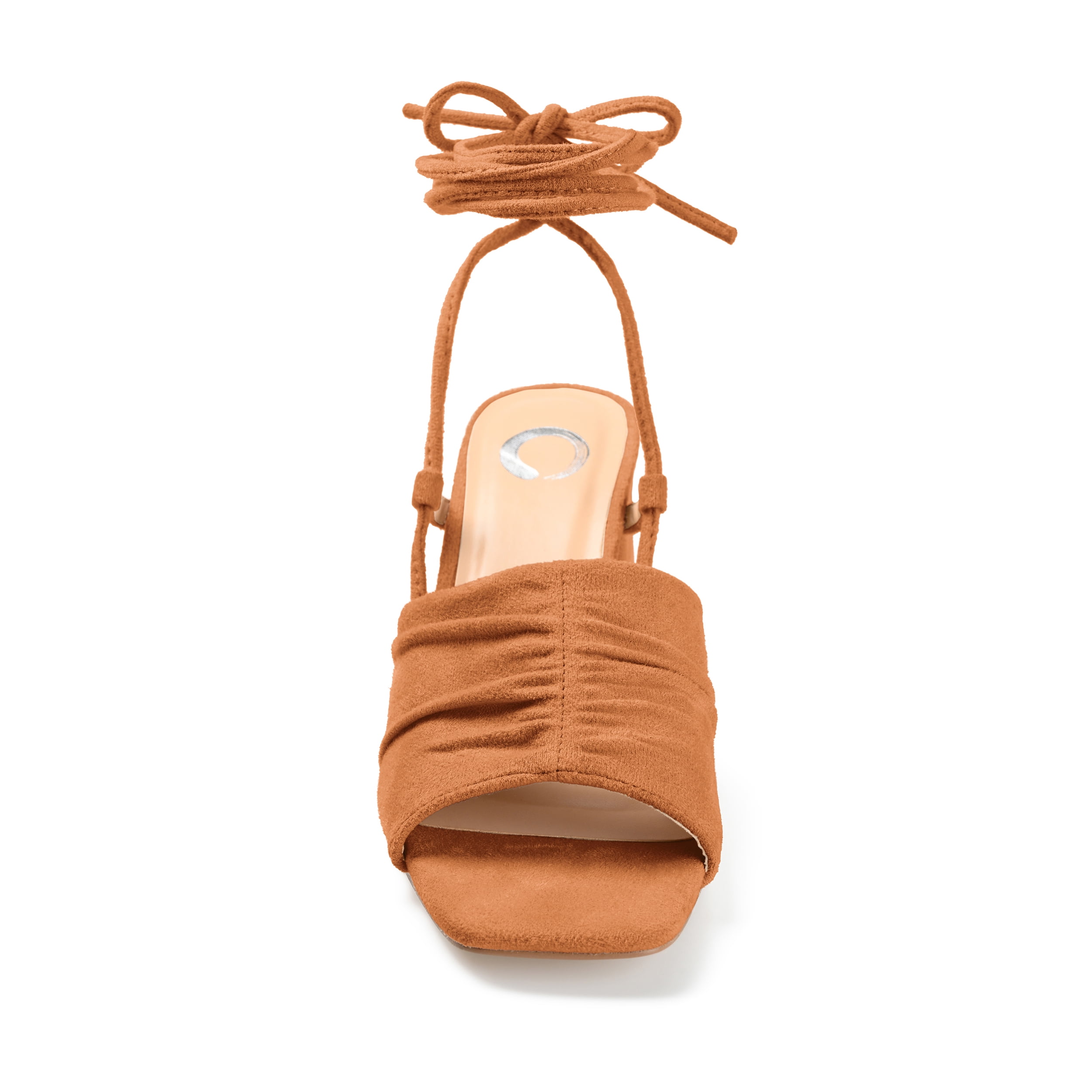 Journee Womens Felisity Open Square Toe Block Heel Dress Sandals