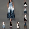 thumbnail image 4 of CENL Women Bohemia Dresses Elegant Sleeveless Casual Floral Print Party Maxi Dress, 4 of 9