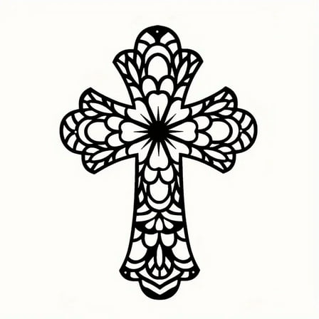 Modern Fashing Hanging Decoration, Creative Decorative Metal Wall Arts, Beautiful Vintage Decorative Hanging Crosses Wall Decor