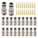 thumbnail image 2 of 20 Pcs BNC Compression Connector 75 Ohm Coupler with Copper Pin for RG58-59 Crimper Video Plug Exten, 2 of 5