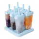 thumbnail image 1 of Moldes reutilizables para paletas, juego de extracción de 6 moldes de silicona para paletas, 1 of 5
