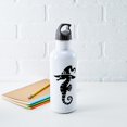 thumbnail image 5 of CafePress - Seahorse In Witch Hat - Stainless Steel Water Bottle, Sports Bottle, 1.0L, 5 of 6