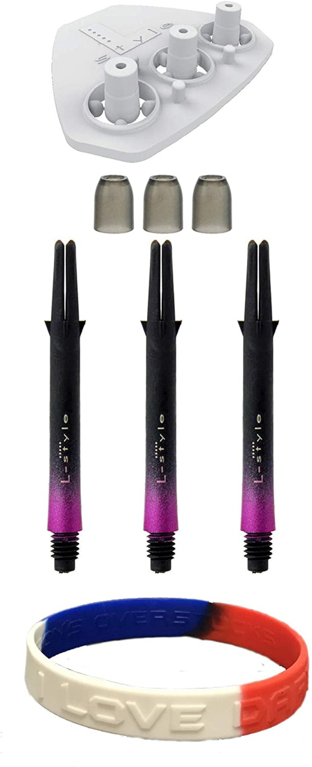 2 New sets dart shaft spinners mediium pink 