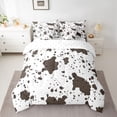 thumbnail image 2 of Feelyou Brown Cow Print Bedding Comforter Set 7pcs, Rustic Farmhouse Queen Bedding Sets, 2 of 8
