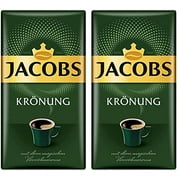 Jacobs Kronung Ground Coffee 500 Gram / 17.6 Ounce (Pack of 2)