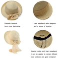 thumbnail image 4 of Sombrero de paja de verano Sailing con visera para mujer Beige, 4 of 5